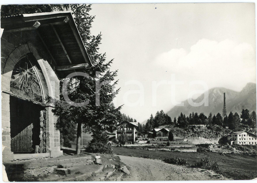 Cartolina originale da collezione 1955 SAINTVINCENT AO Panorama di Col de Joux  Cartolina FG VG 1