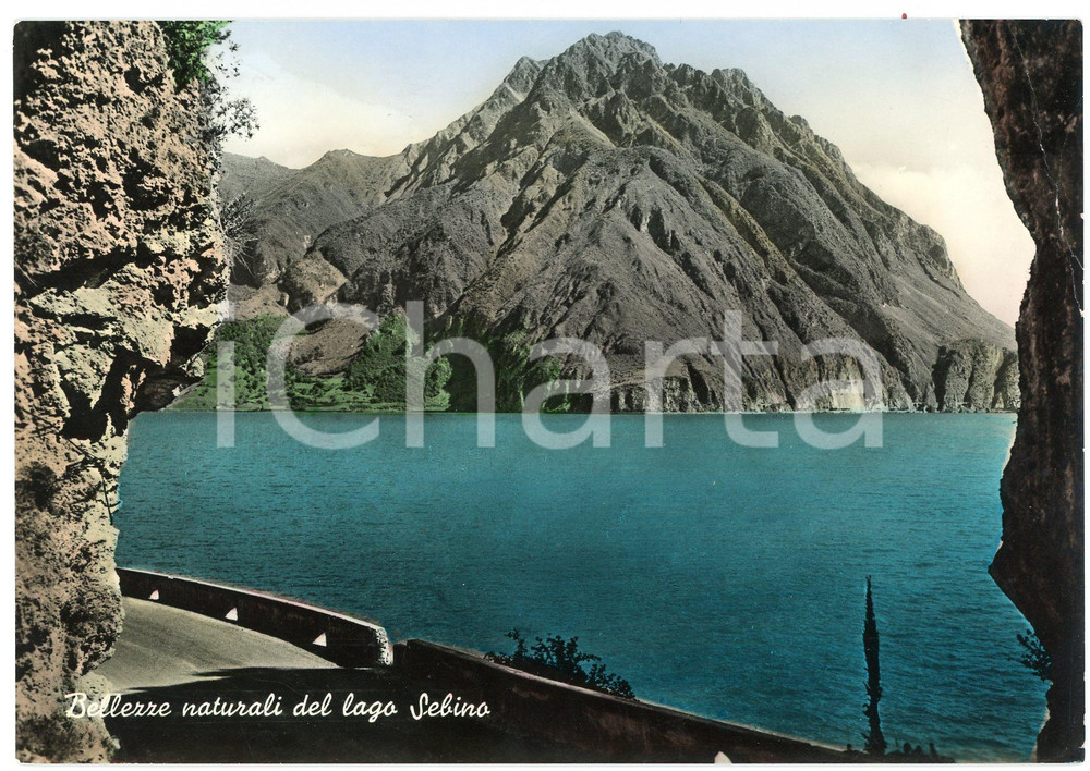 Cartolina originale da collezione 1960 LOVERE BG Veduta panoramica del Lago d Iseo  Cartolina FG VG 1