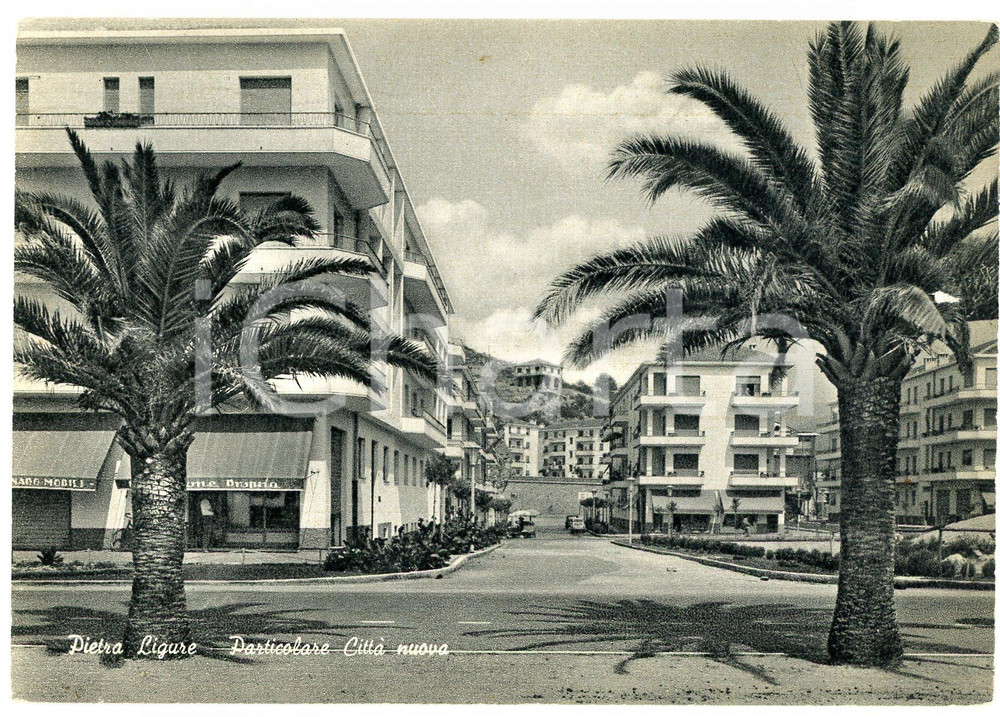 Cartolina originale da collezione 1950 ca PIETRA LIGURE SV Particolare della CittÃ  Nuova  Cartolina FG VG 1