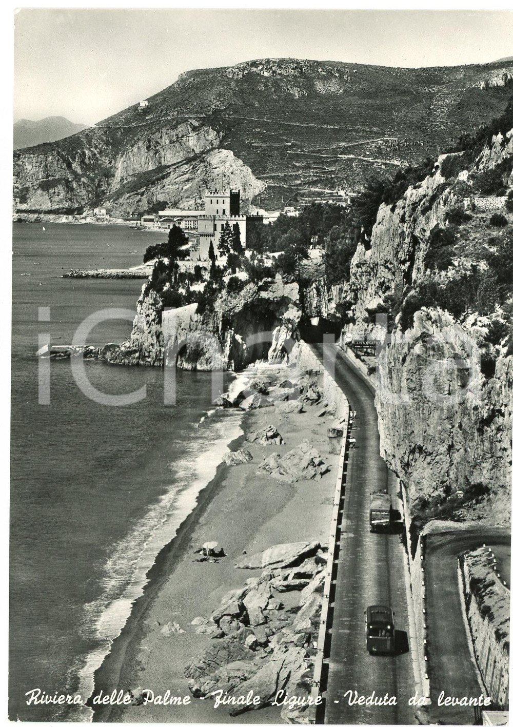 Cartolina originale da collezione 1958 FINALE LIGURE SV Veduta della spiaggia  Riviera delle Palme  Cartolina 1