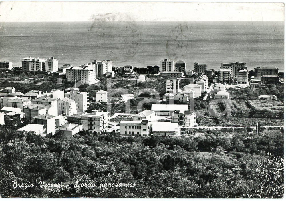 Cartolina originale da collezione 1973 BORGIO VEREZZI SV Scorcio panoramico  Cartolina FG VG 1
