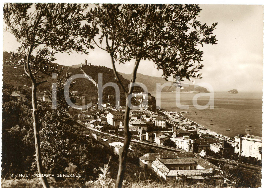 Cartolina originale da collezione 1939 NOLI SV Panorama generale  Cartolina FG VG 1