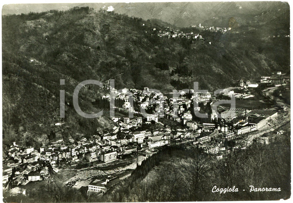 Cartolina originale da collezione 1950 ca COGGIOLA BI Panorama del paese  Cartolina FG VG 1