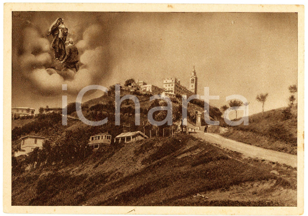 Cartolina originale da collezione 1940 ca CERANESI Santuario Nostra Signora della Guardia MONTE FIGOGNA Cartolina 1