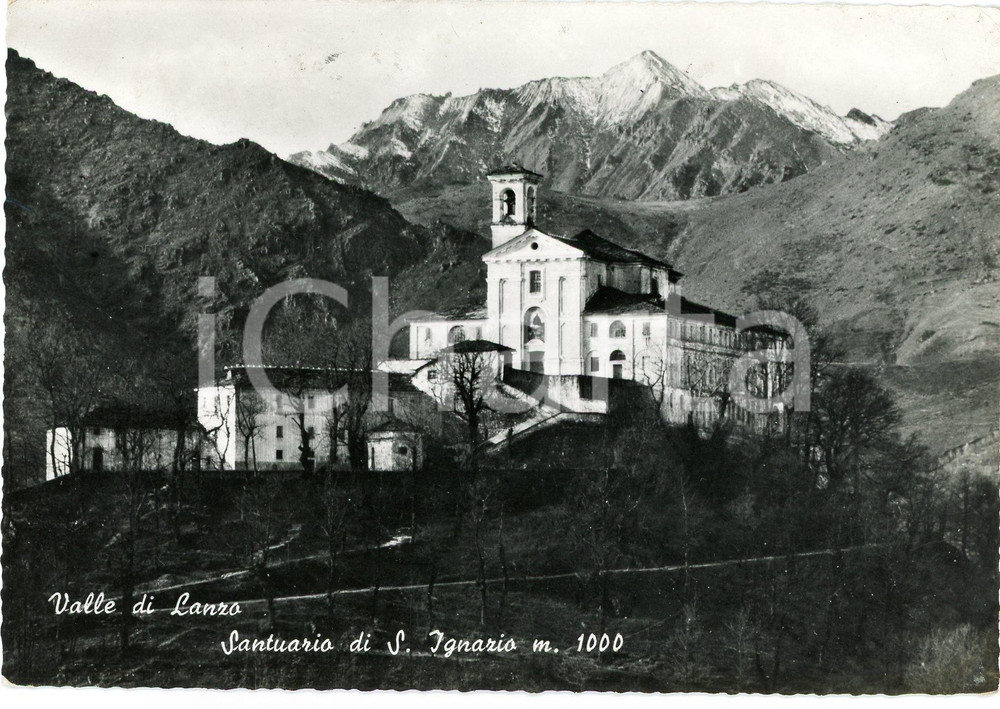 Cartolina originale da collezione 1950 ca PESSINETTO TO Santuario Sant Ignazio  Monte Bastia  Cartolina FG VG 1
