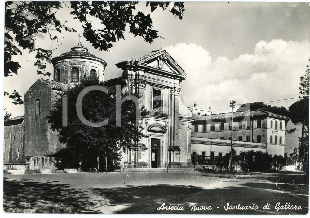Cartolina originale da collezione 1958 ARICCIA RM Santuario di Santa Maria di Galloro  Cartolina FG VG 1