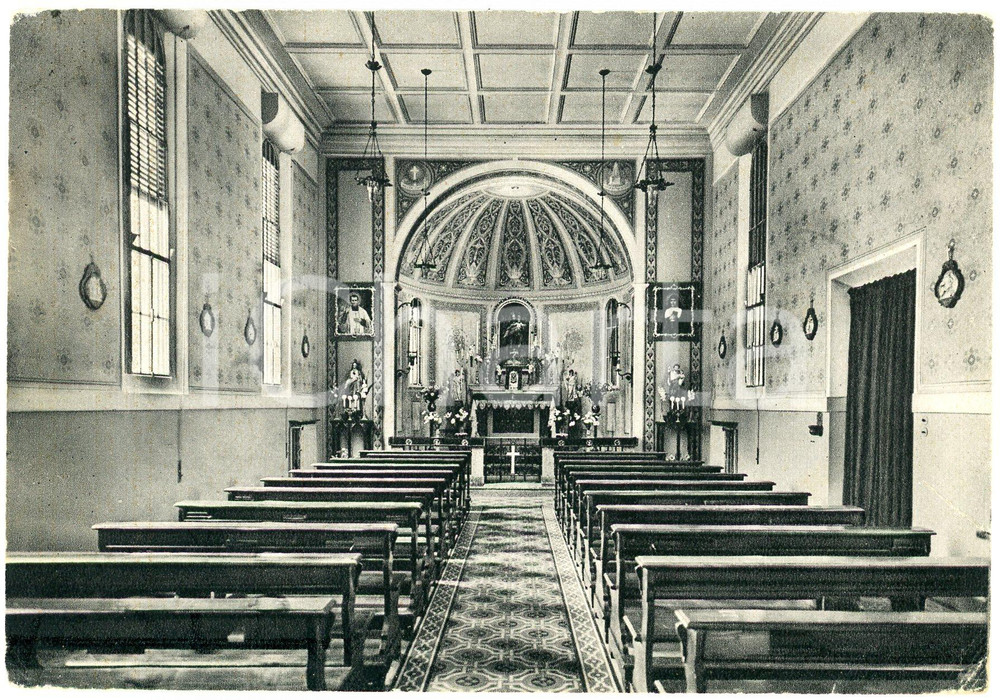 Cartolina originale da collezione 1957 VARESE Cappella della Casa Maria Ausiliatrice  Suore Salesiane  Cartolina 1