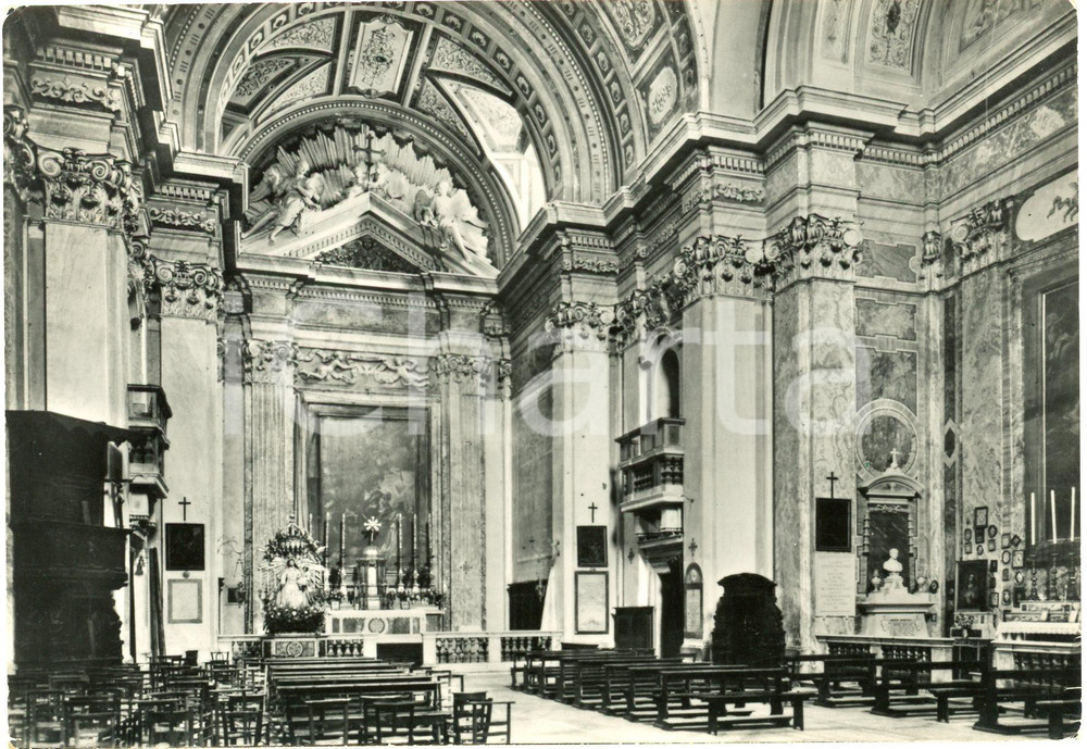 Cartolina originale da collezione 1971 MONTE PORZIO CATONE RM Duomo di San Gregorio Magno Cartolina FG VG 1