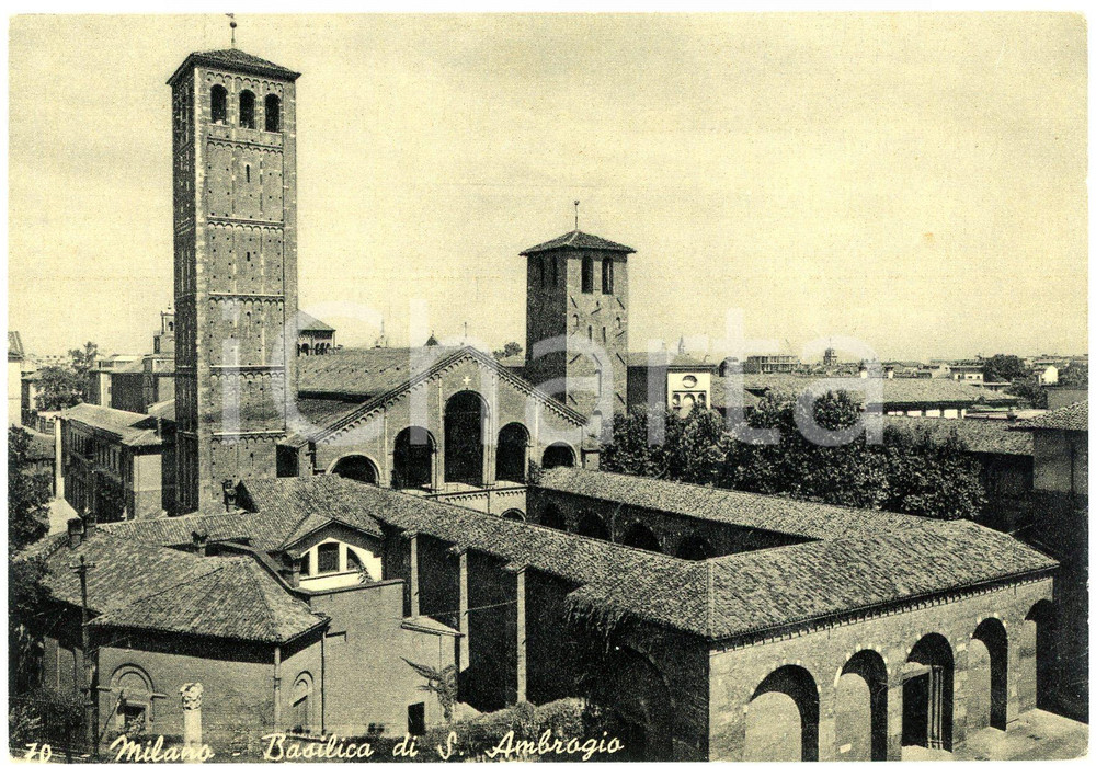 Cartolina originale da collezione 1950 ca MILANO  Basilica di Sant Ambrogio  Cartolina FG NV 1