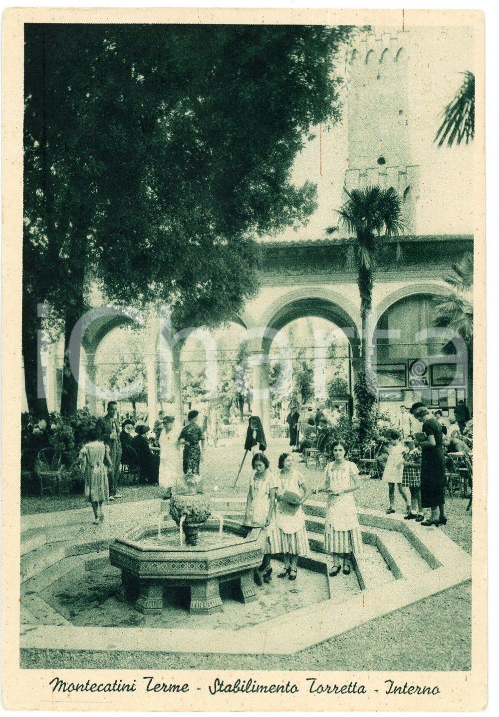 Cartolina originale da collezione 1941 MONTECATINI TERME Inservienti dello Stabilimento Terme Torretta  Cartolina 1
