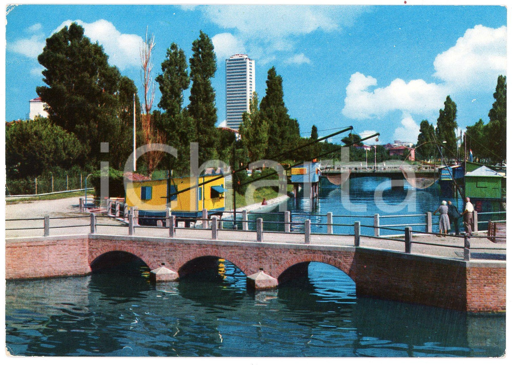 Cartolina originale da collezione 1965 CESENATICO FC Scorcio panoramico del Canale  Cartolina FG VG 1