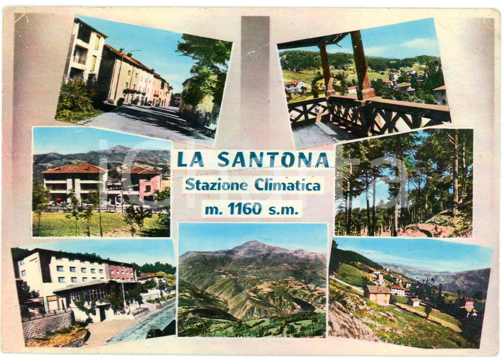 Cartolina originale da collezione 1960 ca MODENA La Santona e Monte Cimone  Cartolina DANNEGGIATA FG VG 1