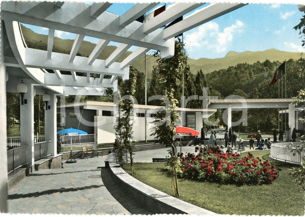 Cartolina originale da collezione 1960 ca SAINTVINCENT AO Terrazzo delle Nuove Terme  Cartolina ANIMATA FG NV 1