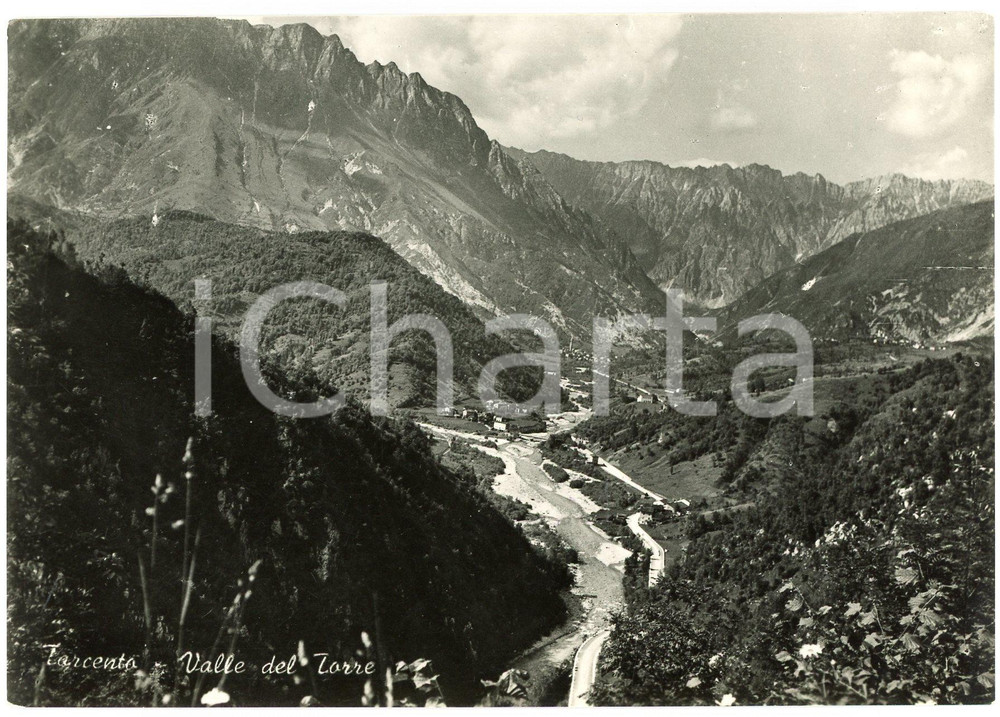 Cartolina originale da collezione 1958 TARCENTO UD Valle del Torre  Panorama  Cartolina FG VG 1