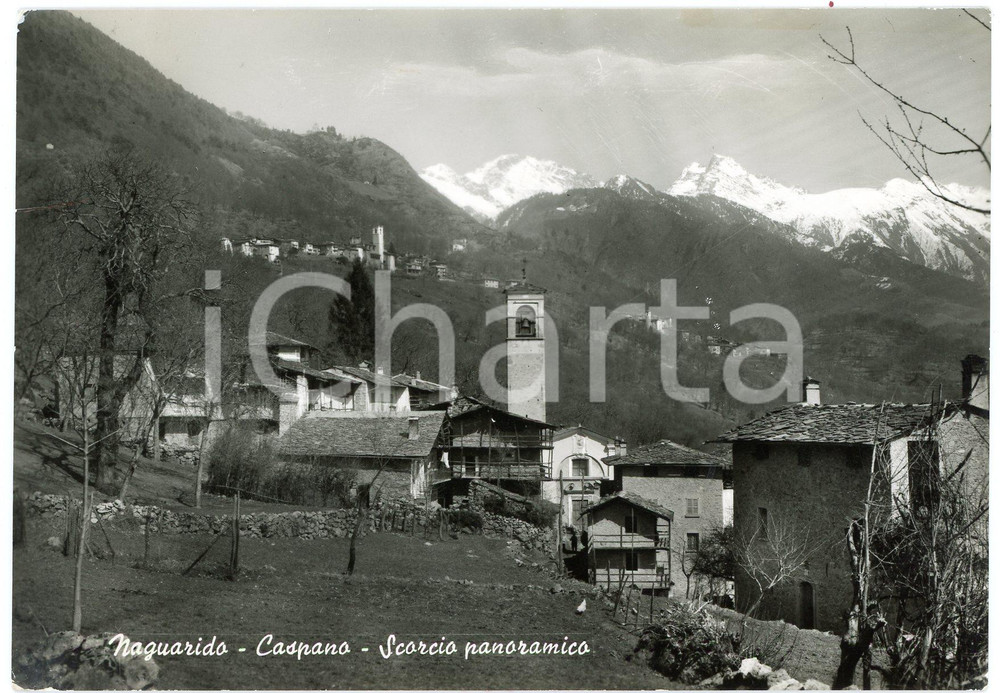 Cartolina originale da collezione 1971 CIVO SO Frazioni NAGUARIDO e CASPANO Cartolina FG VG 1