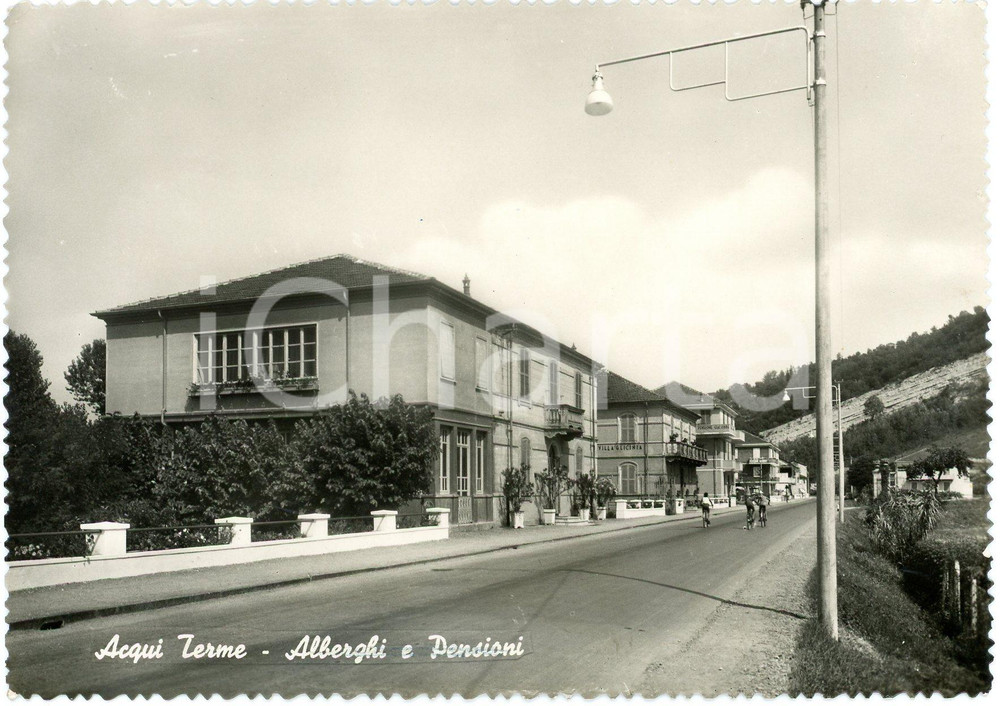 Cartolina originale da collezione 1950 ca ACQUI TERME AL Villa Glicinia  Alberghi e Pensioni  Cartolina FG NV 1