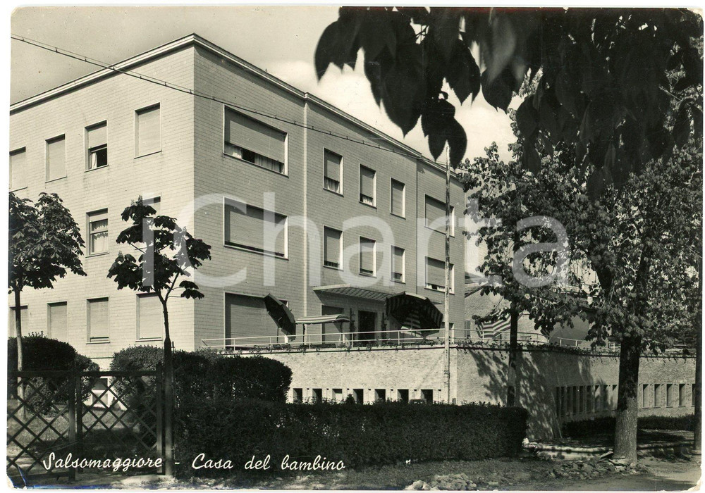 Cartolina originale da collezione 1954 SALSOMAGGIORE TERME PR Casa del Bambino  Cartolina FG VG 1