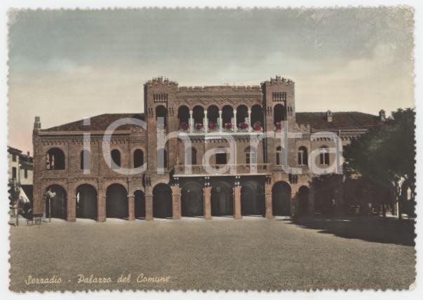 Cartolina originale da collezione 1959 SEZZADIO AL Palazzo del Comune  Cartolina FG NV 1
