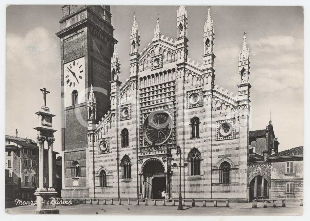 Cartolina originale da collezione 1949 MONZA Duomo  Basilica minore di San Giovanni Battista  Cartolina FG VG 1