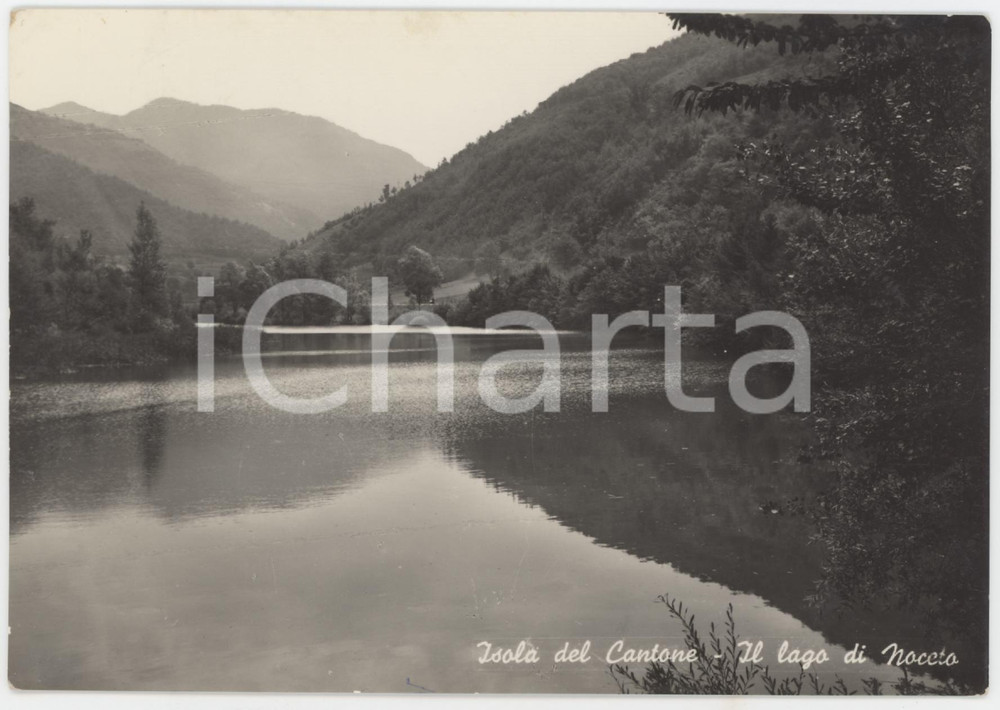 Cartolina originale da collezione 1950 ca ISOLA DEL CANTONE GE Il Lago di Noceto  Cartolina FG VG 1
