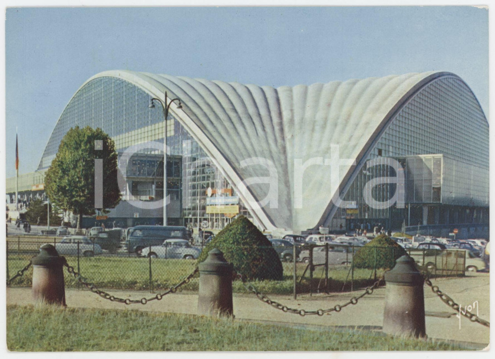 Cartolina originale da collezione 1960 ca PARIS Palais du Centre National des Industries des Techniques Cartolina 1