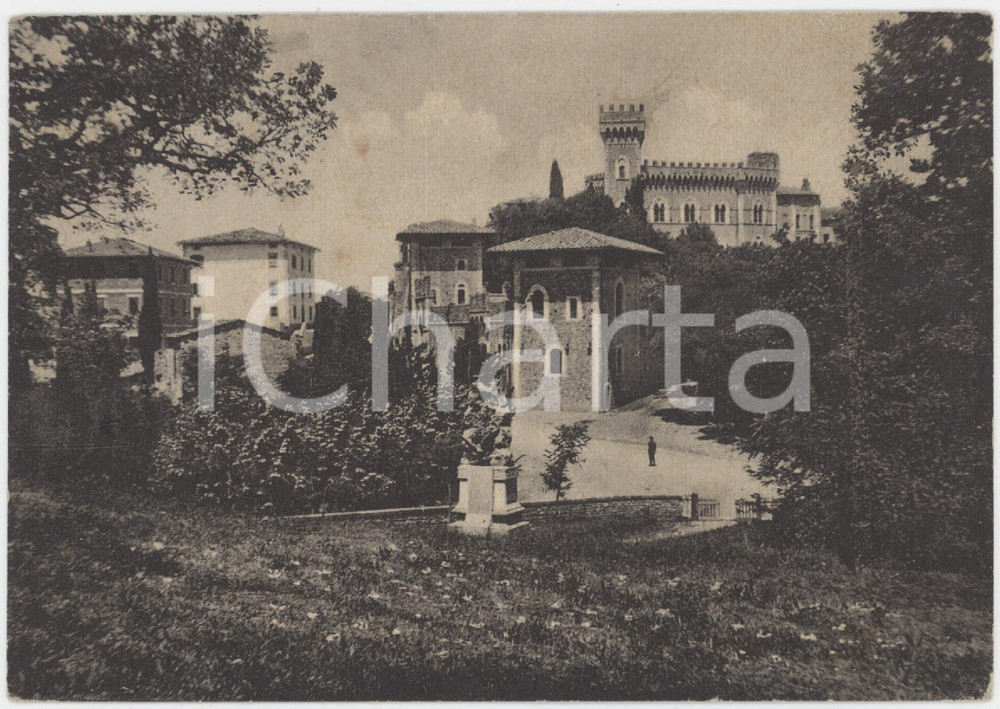 Cartolina originale da collezione 1950 ca SAN CASCIANO DEI BAGNI SI Panorama del paese  Cartolina 1
