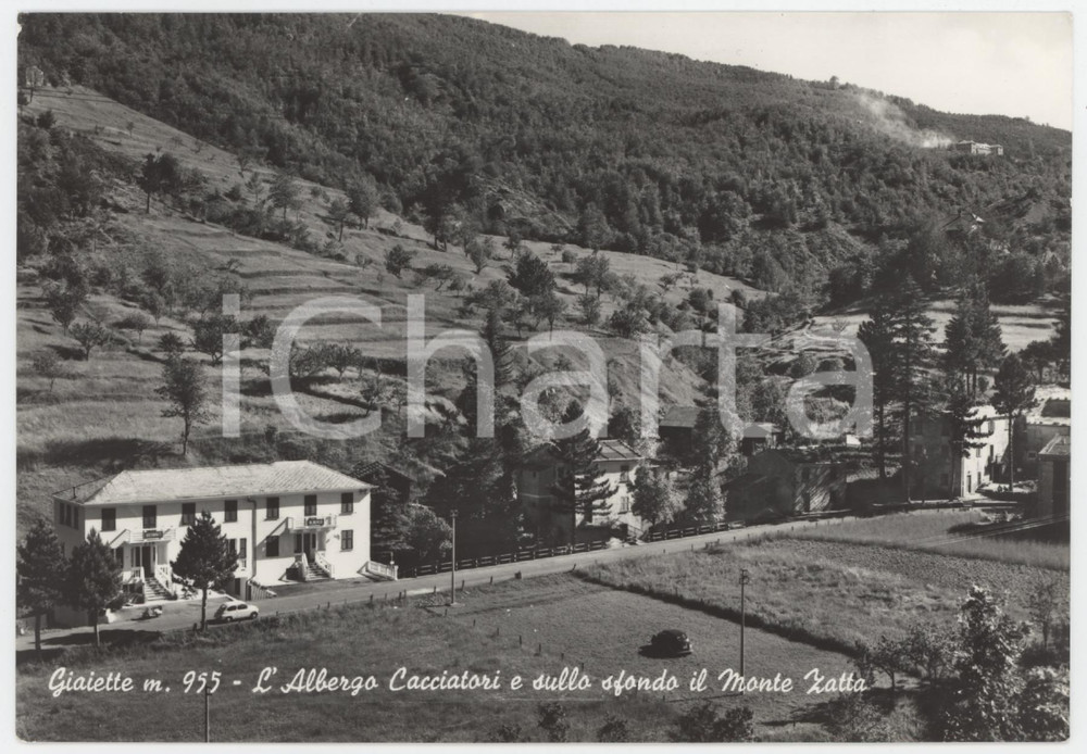 Cartolina originale da collezione 1967 GIAIETTE GE Albergo Cacciatori e Monte Zatta  Cartolina FG VG 1