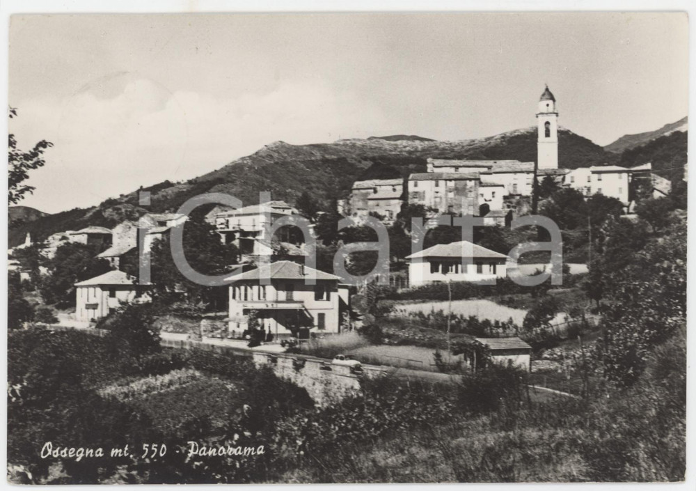 Cartolina originale da collezione 1958 OSSEGNA SP Panorama del borgo  Cartolina FG VG 1