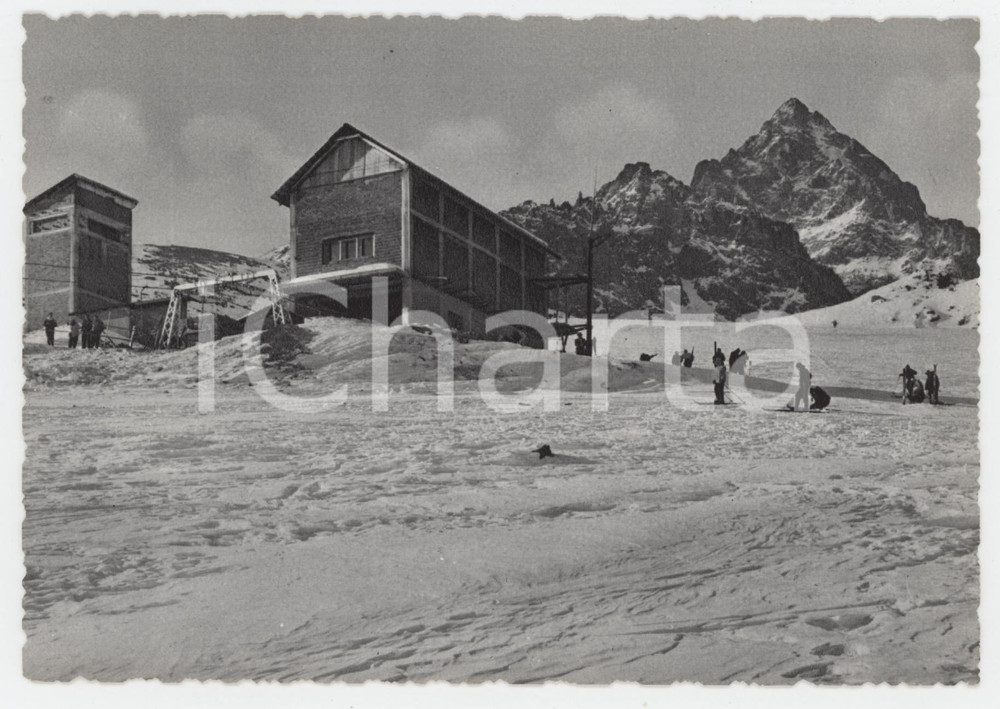 Cartolina originale da collezione 1965 CRISSOLO Stazione di arrivo della Seggiovia ai piedi del Monviso Cartolina 1