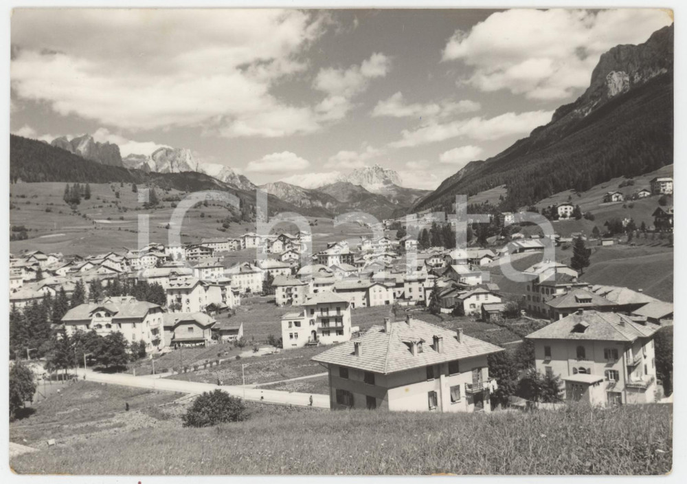 Cartolina originale da collezione 1961 MOENA  VAL DI FASSA Panorama del paese  Cartolina FG VG 1