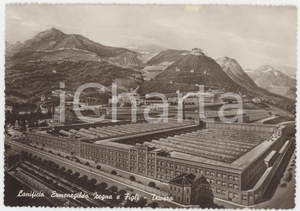 Cartolina originale da collezione 1954 TRIVERO BI Lanificio Ermenegildo Zegna e Figli  Cartolina FG VG 1