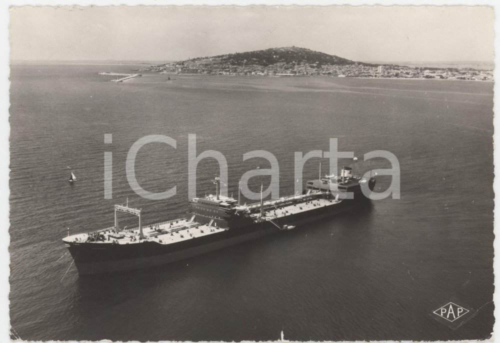 Cartolina originale da collezione 1950 ca SETE FR Pétrolier d Artagnan  Carte Postale FG VG 1