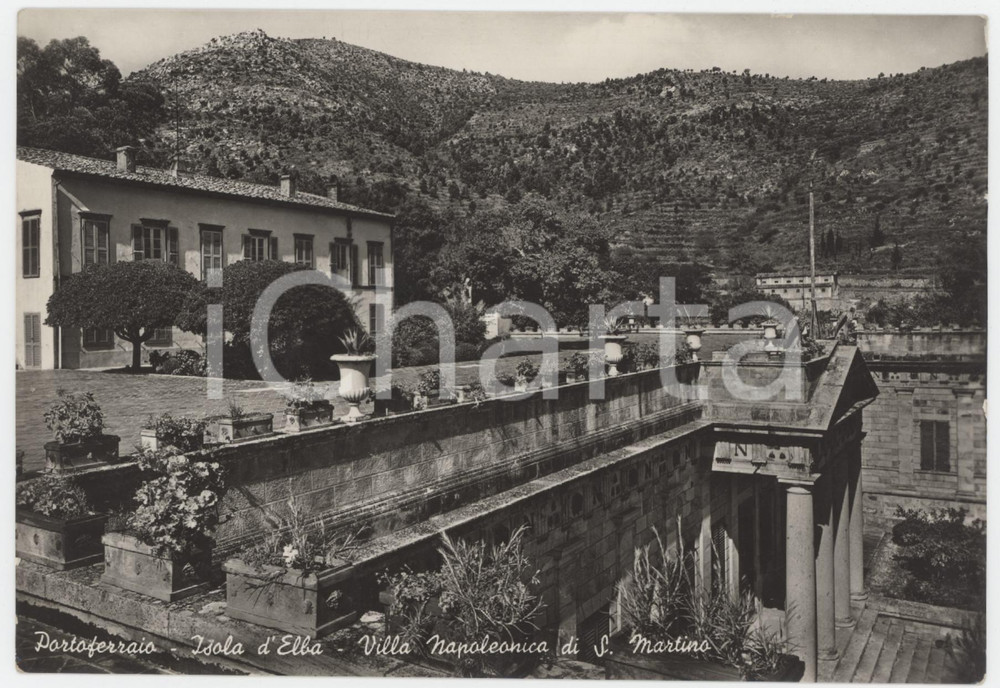 Cartolina originale da collezione 1950 ca PORTOFERRAIO Villa Bonaparte San Martino sull isola d Elba  Cartolina 1