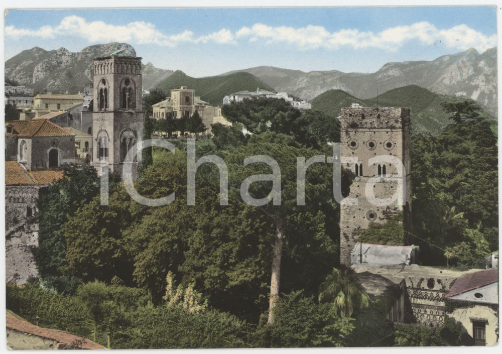 Cartolina originale da collezione 1966 RAVELLO Borgo medioevale visto dall Albergo Rufolo  Cartolina 1