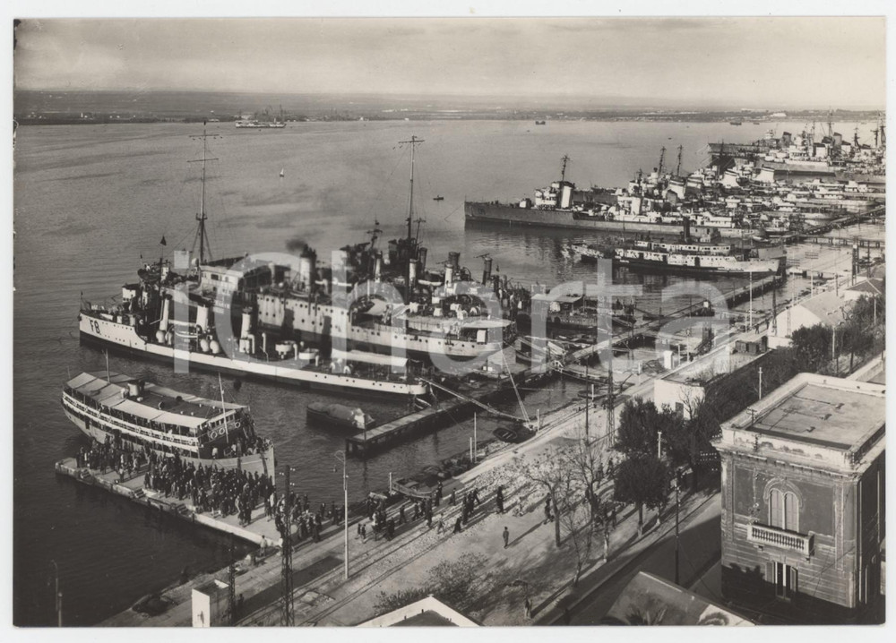 Cartolina originale da collezione 1950 ca TARANTO Stazione Torpediniere  Cartolina FG NV 1