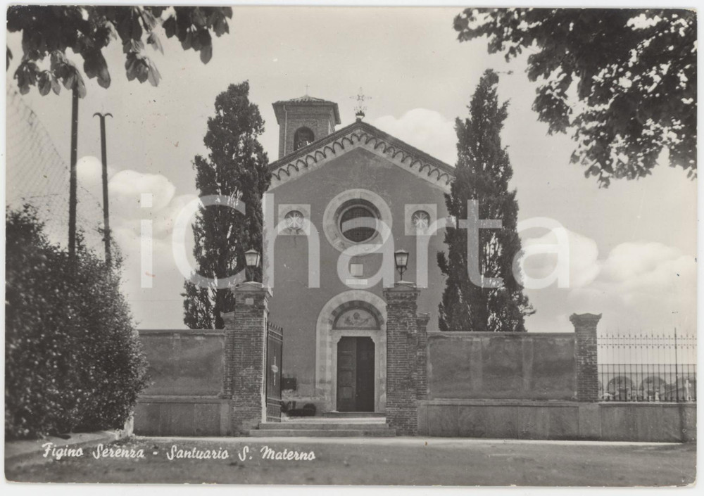 Cartolina originale da collezione 1975 FIGINO SERENZA CO Santuario di San Materno  Cartolina FG VG 1