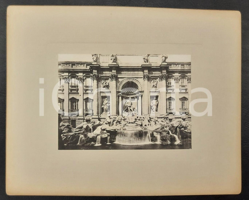 Fotografia d epoca originale 1920 ca ROMA  Fontana di TREVI  Veduta  Fotografia 29x23 cm 1