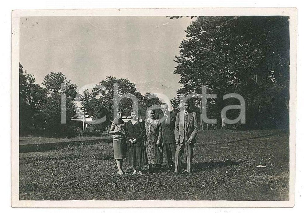 Fotografia d epoca originale 1928 GIGNESE VB PARUSCIOLA  Gruppo di famiglia 2 Foto 8x6 cm 1