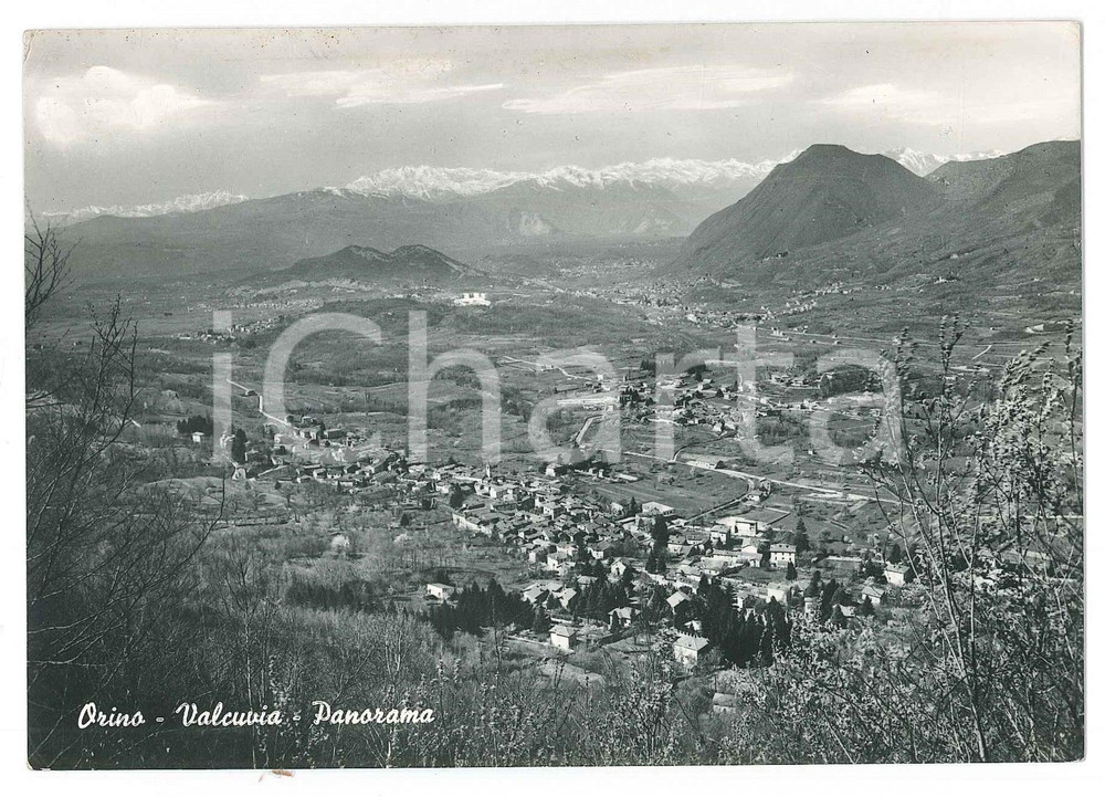 Cartolina originale da collezione 1966 ORINO  VALCUVIA Panorama del paese  Cartolina FG VG 1