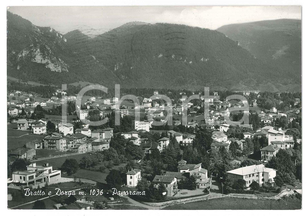 Cartolina originale da collezione 1959 CASTIONE DELLA PRESOLANA Frazione di BRATTO e DORGA Cartolina FG VG 1 1