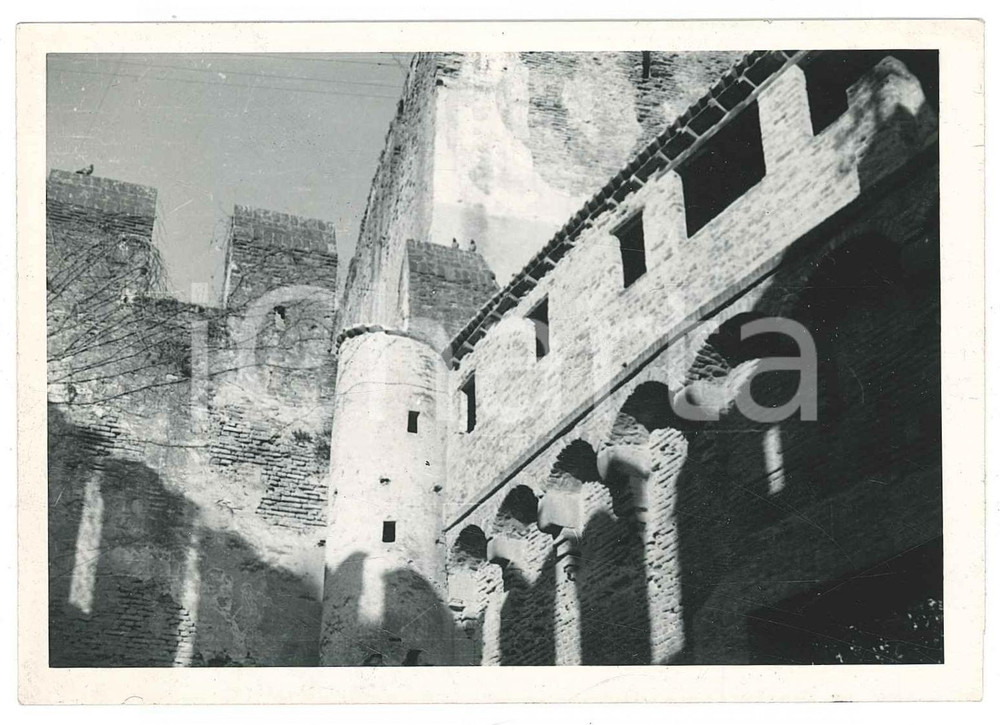 Fotografia d epoca originale 1970 ca PADOVA CITTADELLA Interno della fortezza  Foto 14x9 cm 1