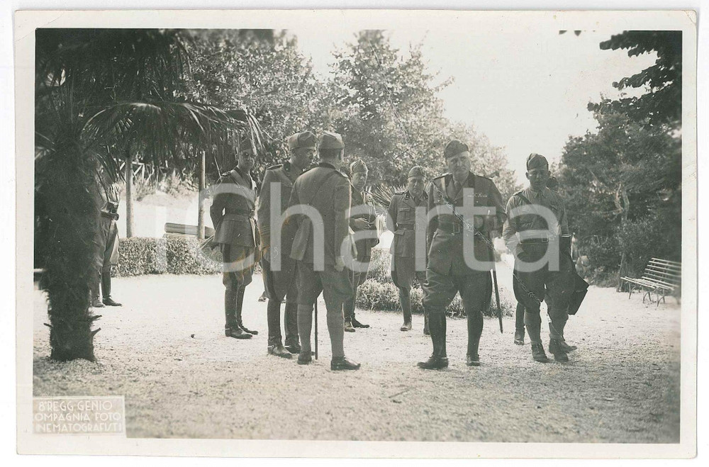 Fotografia d epoca originale 1935 ca ITALIA  REGIO ESERCITO  GRANDI MANOVRE  Ufficiali Foto 18x13 cm 1