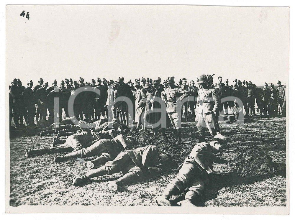 Fotografia d epoca originale 1924 SAN FRANCESCO AL CAMPO TO Regio Esercito  Esercitazioni 3 Foto 1