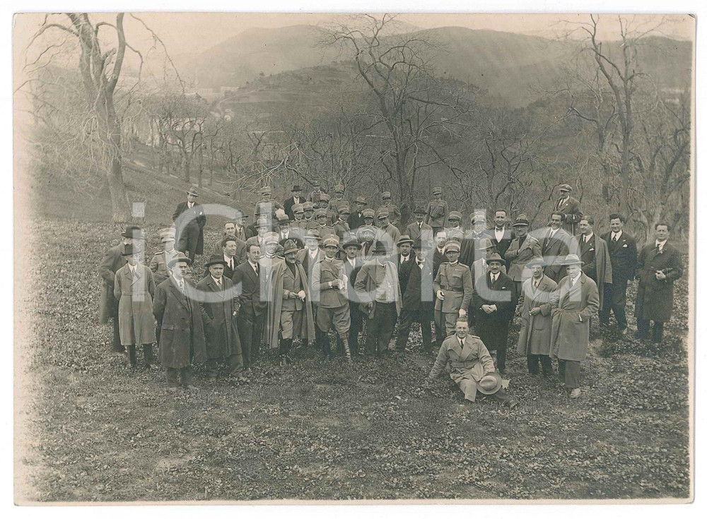 Fotografia d epoca originale 1930 PIEMONTE ? REGIO ESERCITO Corso d istruzione ufficiali in congedo Foto 1