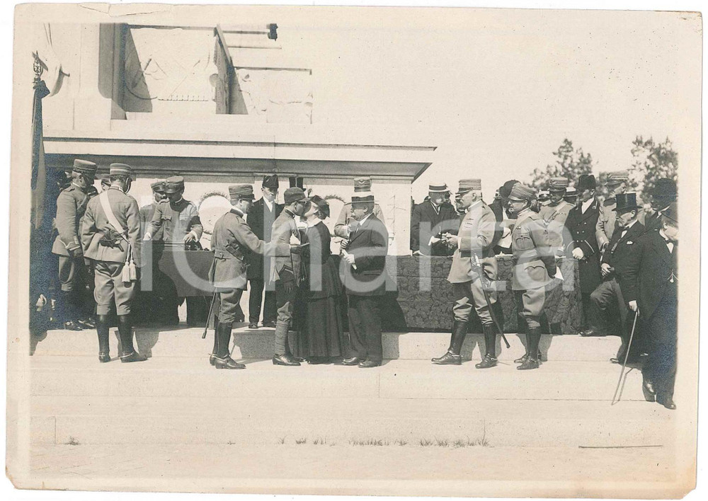 1925 ca ROMA GIANICOLO Monumento a Garibaldi - Cerimonia militare (3) Foto