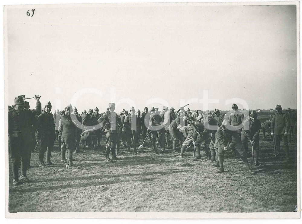 Fotografia d epoca originale 1924 SAN FRANCESCO AL CAMPO TO Regio Esercito  Esercitazioni 2 Foto 1