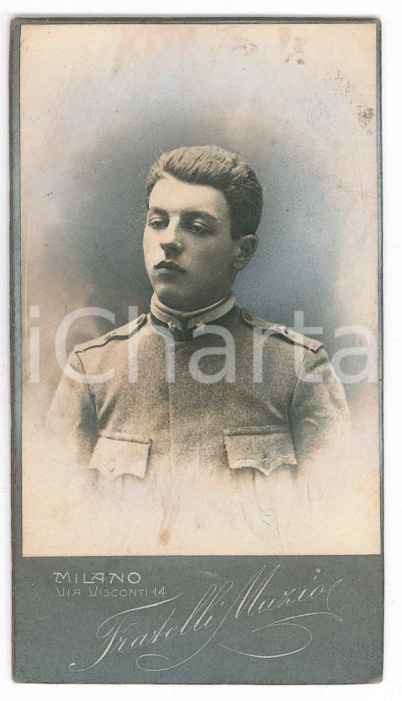 Fotografia d epoca originale 1915 ca MILANO S. AMBROGIO REGIO ESERCITO  Luigi PANIGATI  Foto Fratelli MUZIO 1