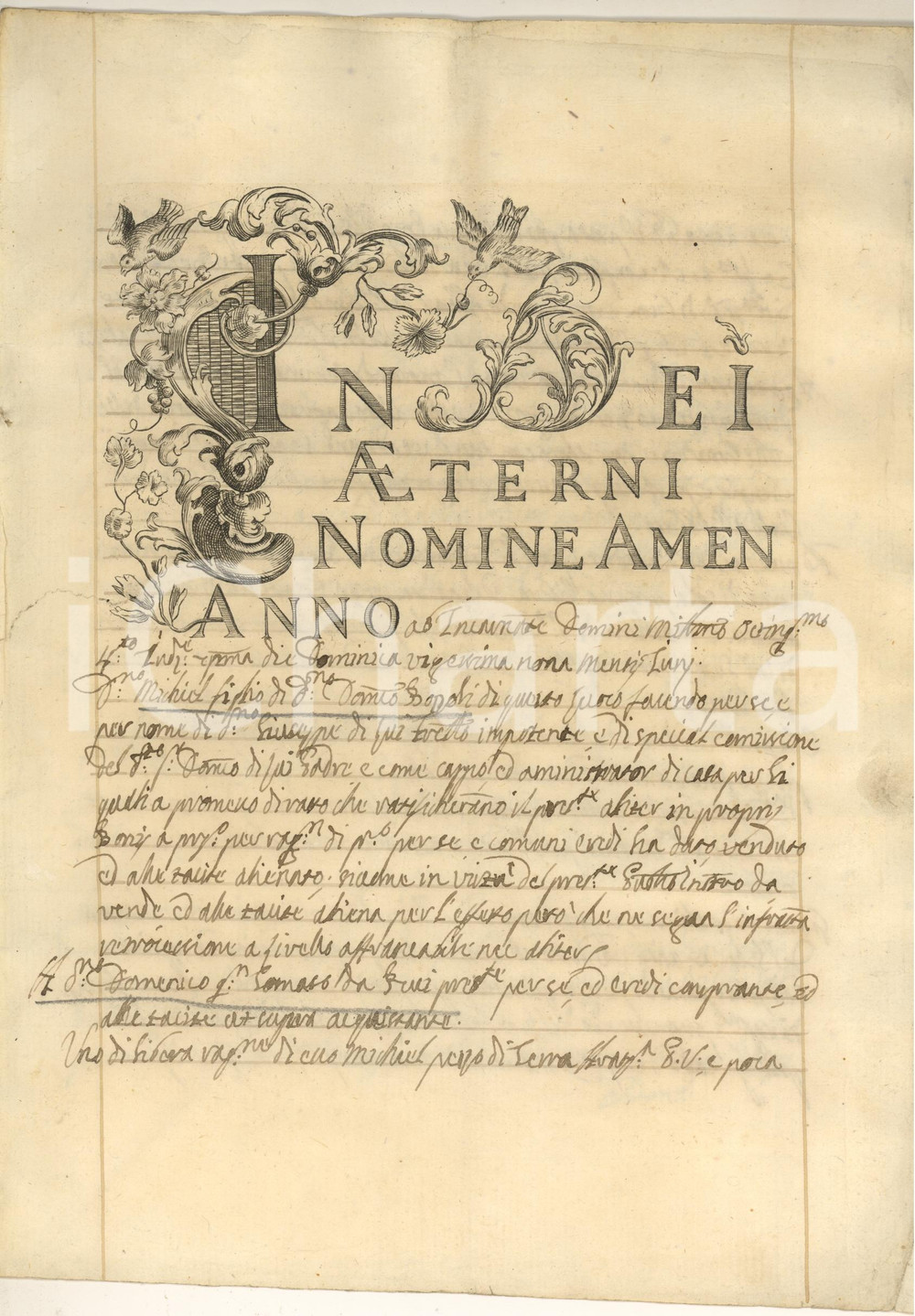 Documento originale, autentico 1804 CISON DI VALMARINO TV Michele BOZZOLI  Contratto vendita e livello 1