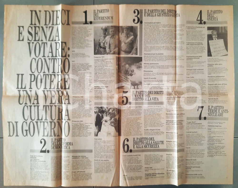 Giornale, rivista storica 1987 PRI NOTIZIE RADICALI L Italia dei referendum  Giornale 1