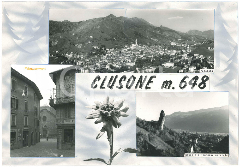 1965 ca CLUSONE (BG) Vedutine - Chiesa del Paradiso - Bozzetto per cartolina